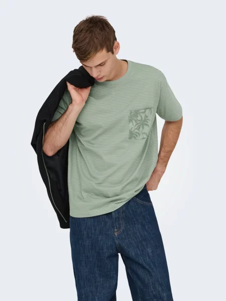 Only & Sons Tricou ONSFRED / pastel verde