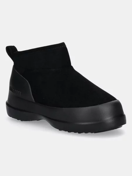 Semišové kotníkové boty Moon Boot černé