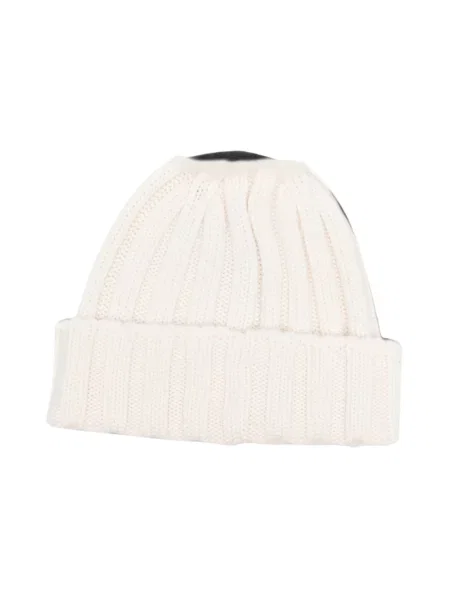 Czapka Woolrich wełniana biała
