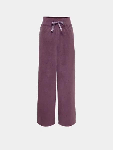 Повсякденні штани JDY VIDA VELVET PANT JRS DIA бавовна/поліестер фіолетовий