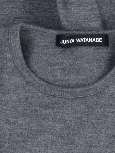 Lung tricou Junya Watanabe drapate gri
