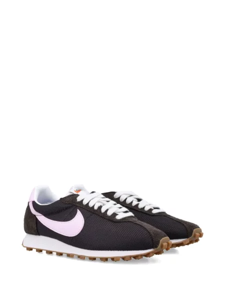 Iš natūralios odos retro stiliaus kelnės Nike apvaliu kaklu ruda