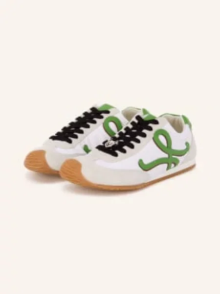 Loewe Tenisky Ballet Runner / světle šedá / zelená bílá