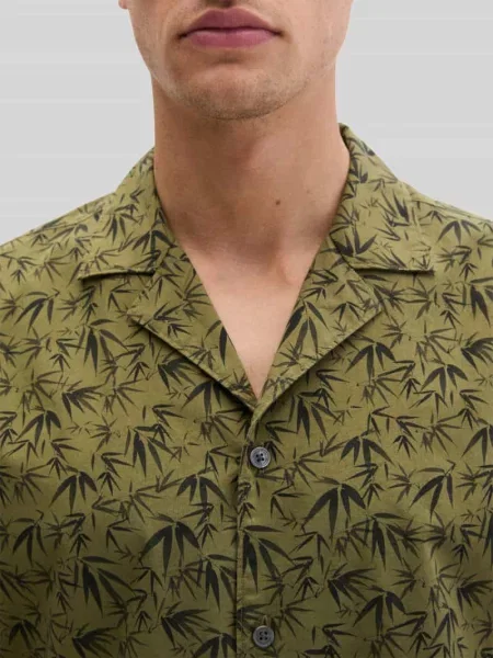 Koszula casualowa o kroju regular fit z czystej bawełny Marc O'polo oliwkowa