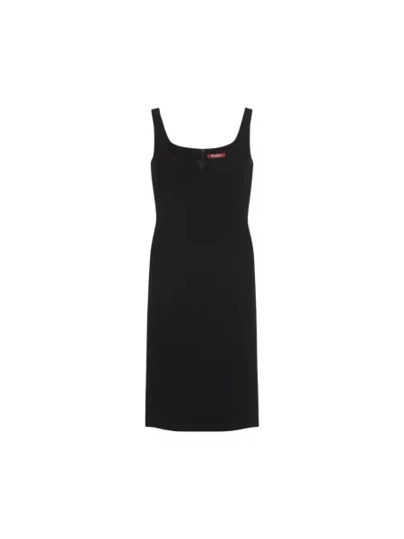 Sukienka Max Mara w geometryczne wzory czarna