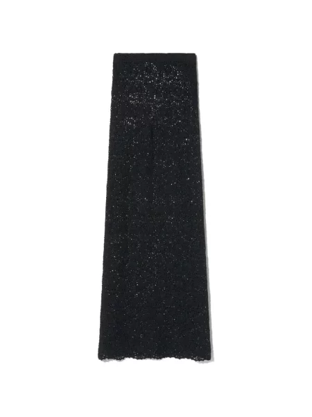 Fusta maxi Nili Lotan tricotate negru