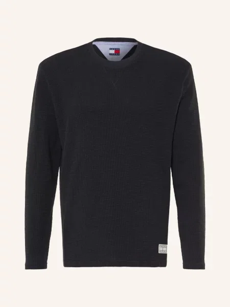 Tommy Jeans Tričko S Dlouhým Rukávem černá
