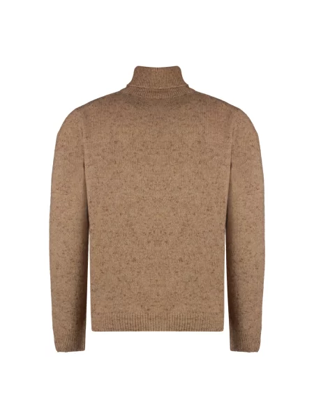 Sweter z golfem The (alphabet) brązowy
