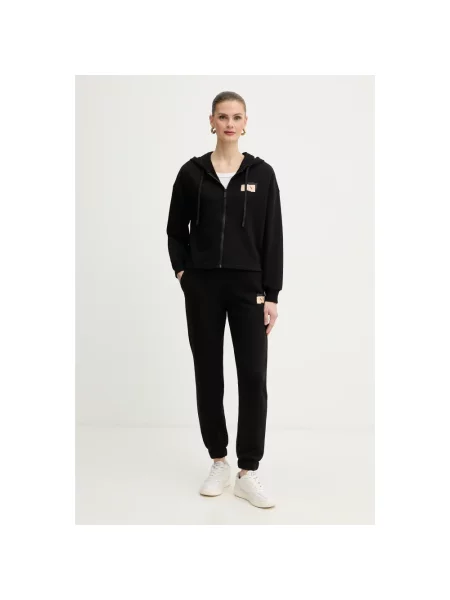 Bluza z kapturem Armani Exchange z logo czarna