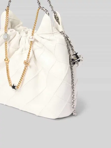 Torebka typu Hobo z uchwytem Tory Burch biała