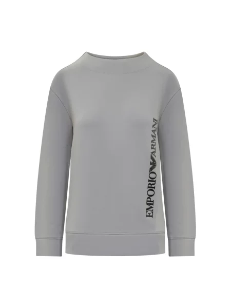 Bluza Emporio Armani z logo szara