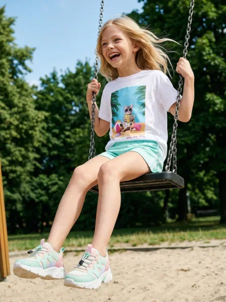 Sinsay Šortky z froté úpletu mentolová