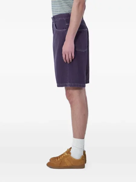 Τζιν σορτς Carhartt Wip σχέδιο με πέντε τσέπες μωβ