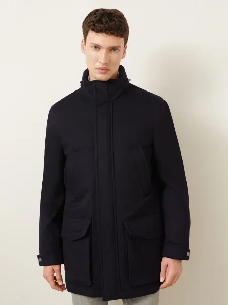 Brunello Cucinelli Kašmírová Parka tmavě modrá