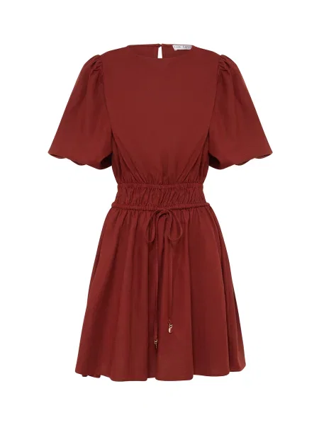 The Fated Rochie Lloyd ruginiu maro