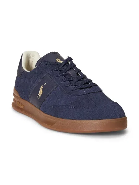 Кожаные кроссовки Polo Ralph Lauren синие