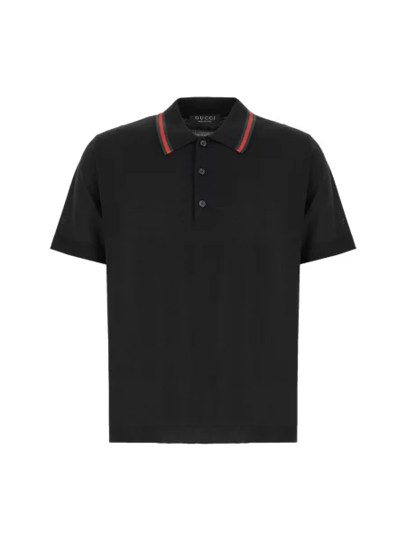 Koszulka polo Gucci czarna
