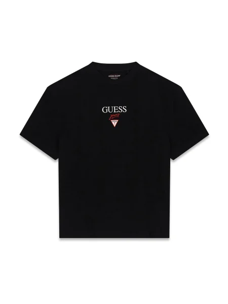 Guess Jeans Tricou BAKER | Oversize fit negru
