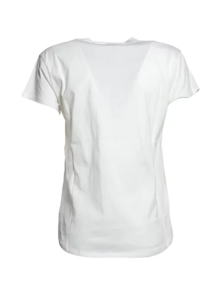 Scurt tricou Merci alb