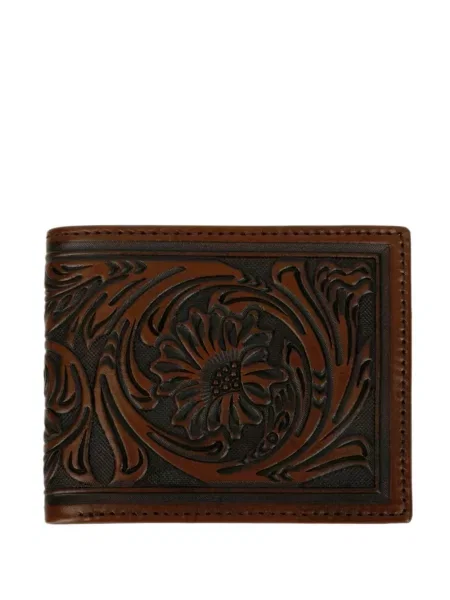 Portofel Stetson cu model floral maro