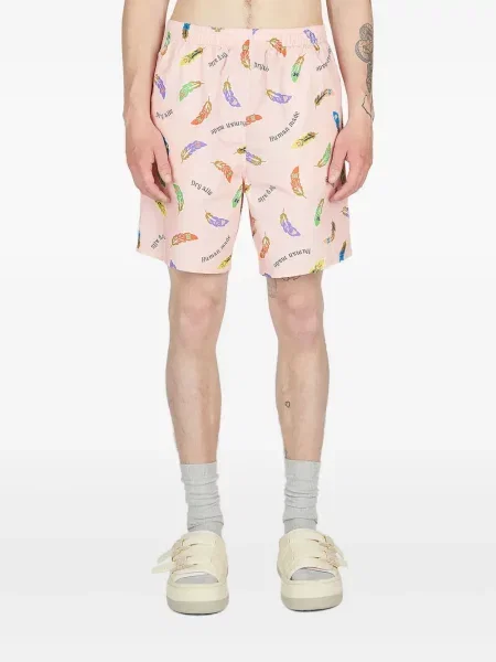 Pantaloni scurți Human Made cu pene roz