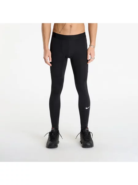 Pantaloni Nike Pro Dri-FIT Fitness Tights Black/ White L alb