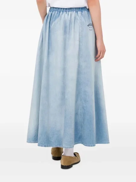 Maksi traper suknja Moschino Jeans plava