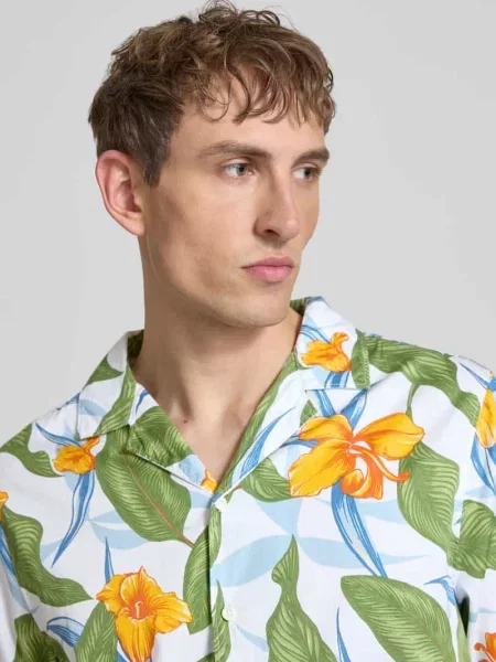 Koszula casualowa o kroju regular fit z wyhaftowanym logo Superdry zielona