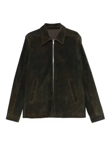 Geacă Rick Owens din piele de căprioară maro