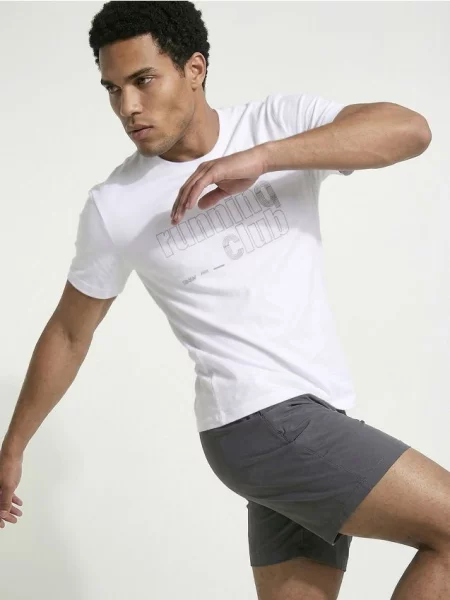 Sinsay slim fit tričko s krátkým rukávem SNSY PERFORMANCE bílá