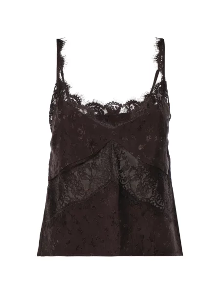Top Pinko din jacard negru