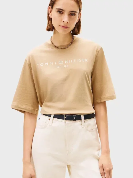 Футболка Tommy Hilfiger бежевая