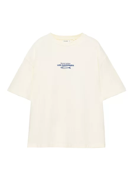 Pull&Bear Tricou închis / galben deschis albastru