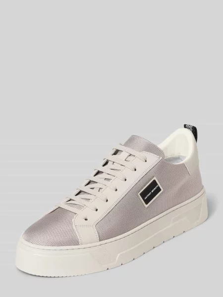 Sneakersy z mieszanki skóry z detalem z logo Antony Morato