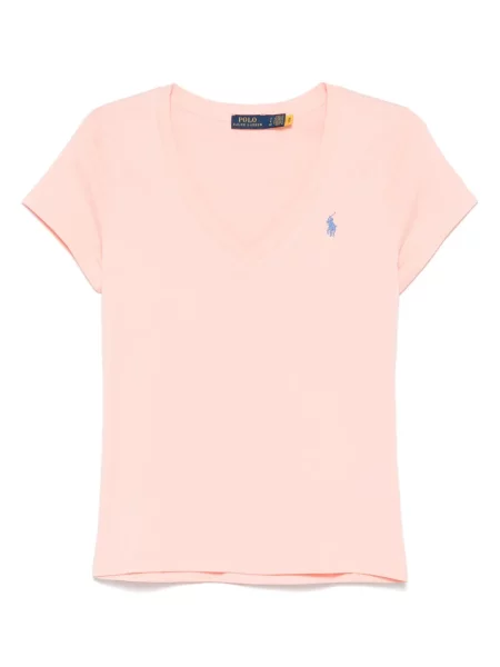 Szerokie polo Polo Ralph Lauren z przetarciami w paski czarne