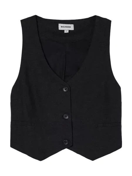 BALMOHK Vestă de costum negru