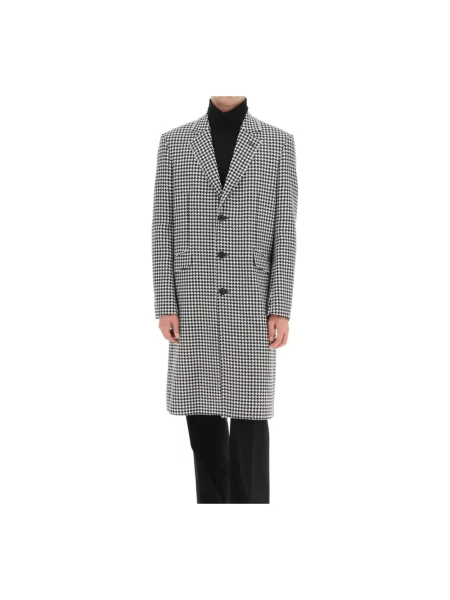 Płaszcz Alexander Mcqueen wełniany czarny