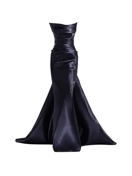Rochie Gemy Maalouf cu volane negru