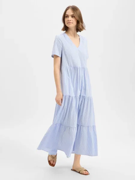 Marie Lund sukienka maxi Kobiety 34 niebieski