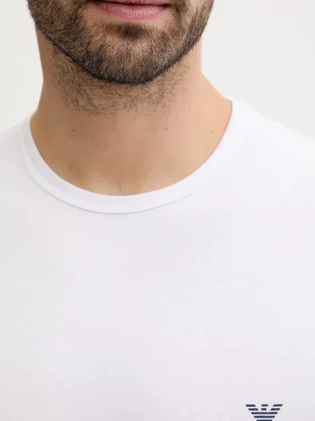 Emporio Armani Underwear basic póló férfi elasztánnal csomag fehér