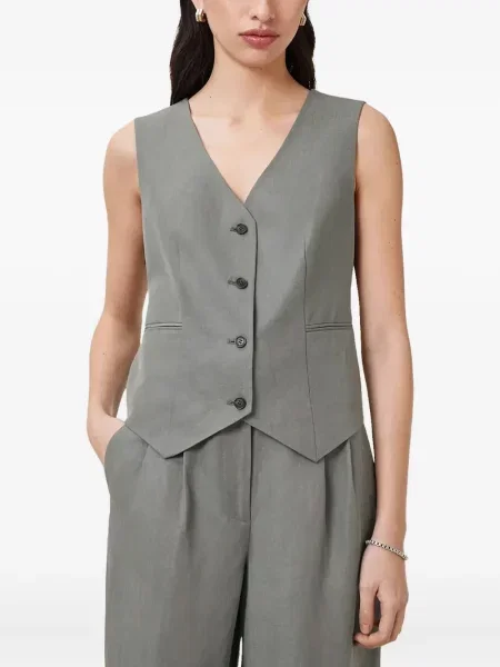 Kamizelka Allsaints bez rękawów szara