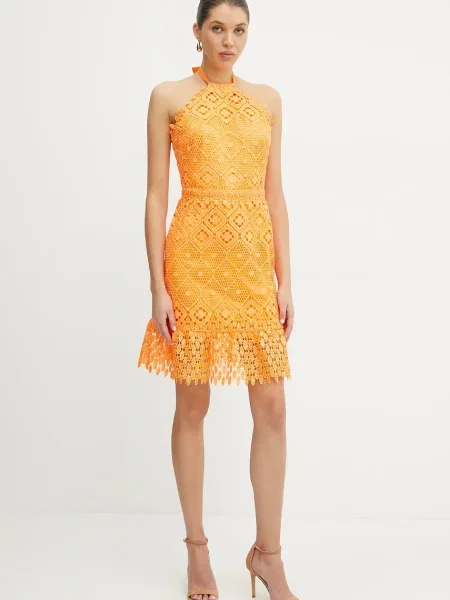 Платье мини Silvian Heach оранжевое