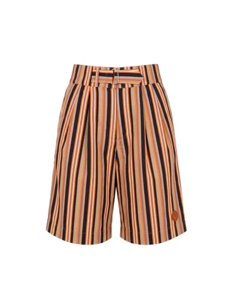 Bermudy Trussardi w paski z paskiem
