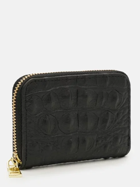 Кожаный кошелек Borsa Leather черный