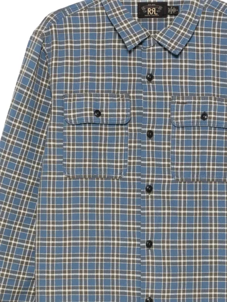 Καρό πουκάμισο Ralph Lauren Rrl μπλε