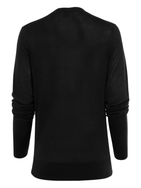 Pulover Toteme cu decolteu rotund lung negru