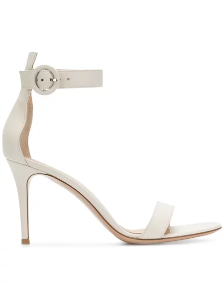 Sandale Gianvito Rossi din piele alb
