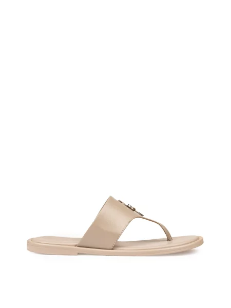 Шкіряні В'єтнамки Alex Bell бежевий