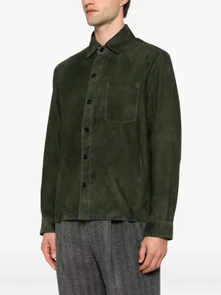 Geacă Arma din piele de căprioară verde