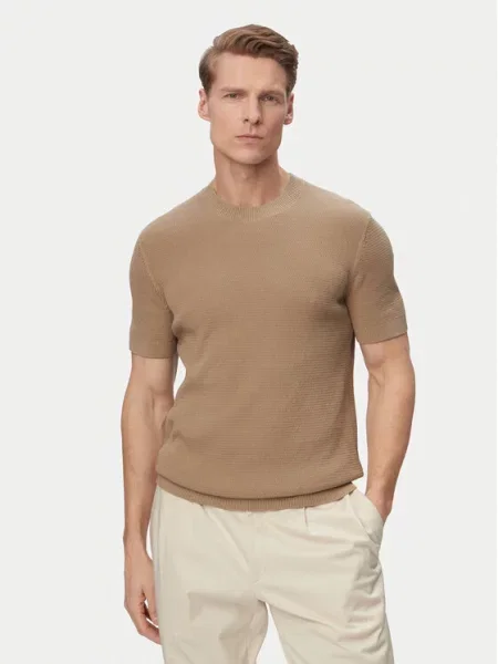 JOOP! Jeans Pulover Sandero deschis bej